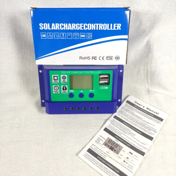20A PWM Solar Panel Controller | Congsin 12V/24V Auto Detection for Off-Grid Kits & Mobile Energy - Image 2