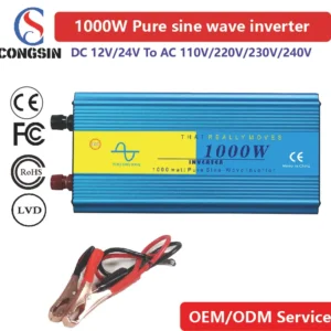 Mid-Power 1000W Pure Sine Wave Inverter – Wide DC Input Range, 110V Output for RVs, Solar Stations & Mobile Work Tools | Congsin