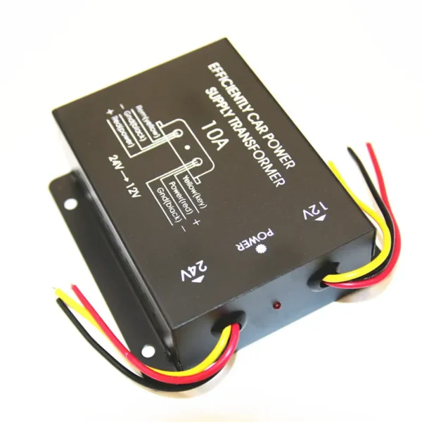 Congsin 10A DC Step-Down Converter – 24V to 12V 120W Regulator with Dual Cooling Fans for Solar & Vehicle Power Systems - Image 5
