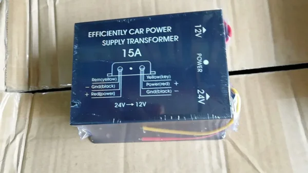 Efficient 15A DC-DC Power Converter – 24V to 12V Voltage Reducer with Dual Cooling Fans & Overload Protection - Image 5