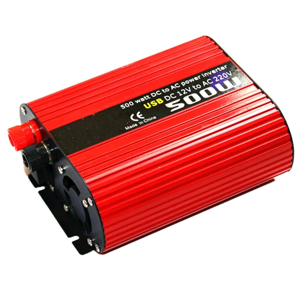 500W Portable DC to AC Power Inverter – Congsin 12V Battery Clip Model with LCD Display for Outdoor & Emergency Use - Image 2