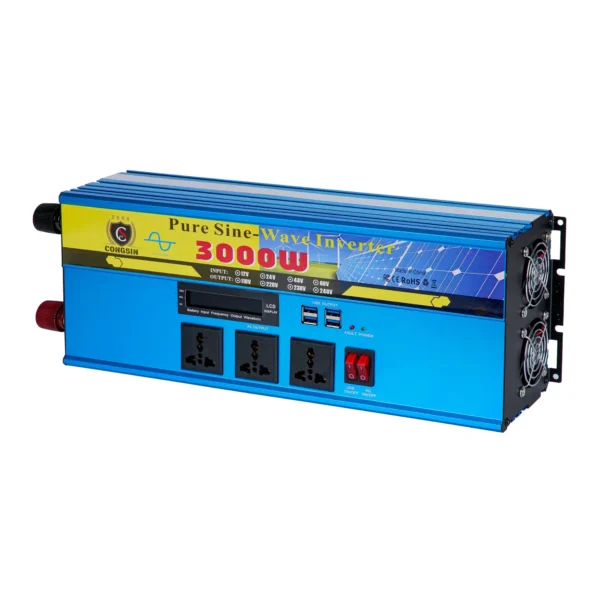 3000W Full-Power Pure Sine Inverter – Multi-Voltage DC to AC 110V for Field Work, Commercial Solar & Off-Grid Backup | Congsin - Image 2