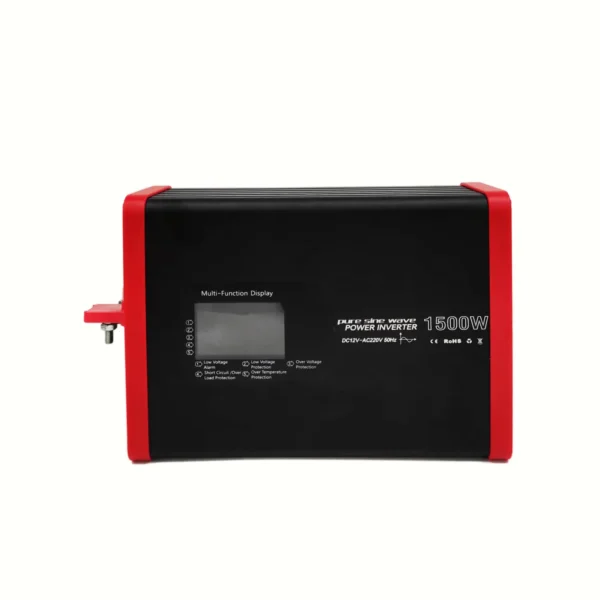 1500W Smart Display Pure Sine Inverter – Congsin Dual-Tone Casing, Laptop & CPAP Safe, for Solar RVs & Emergency Power Supply - Image 2