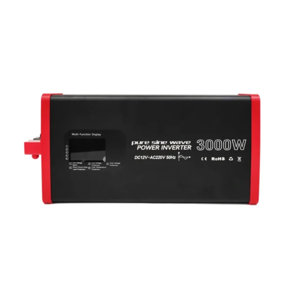 3000W Full-Power Pure Sine Inverter with Multifunction Display & Dual AC Outlets – Ideal for RVs, Solar Systems & Emergency Backup | Congsin GridSafe - Image 2