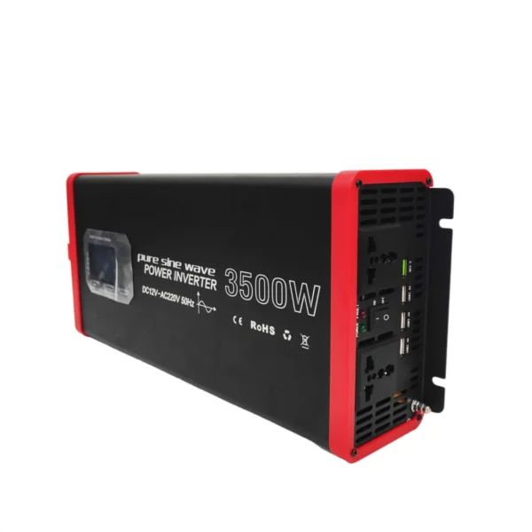 3500W Peak Pure Sine Inverter – LCD Display & Stable DC to AC 110V Output for High-Demand Appliances & Solar Backup | Congsin PowerDrive - Image 2