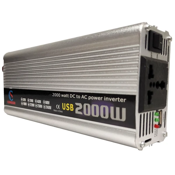 Quiet 2000W DC to AC Inverter for Cars & RVs – 12V/24V Input, Fuel-Free Power for Off-Grid Systems | Congsin EcoSilent - Image 5