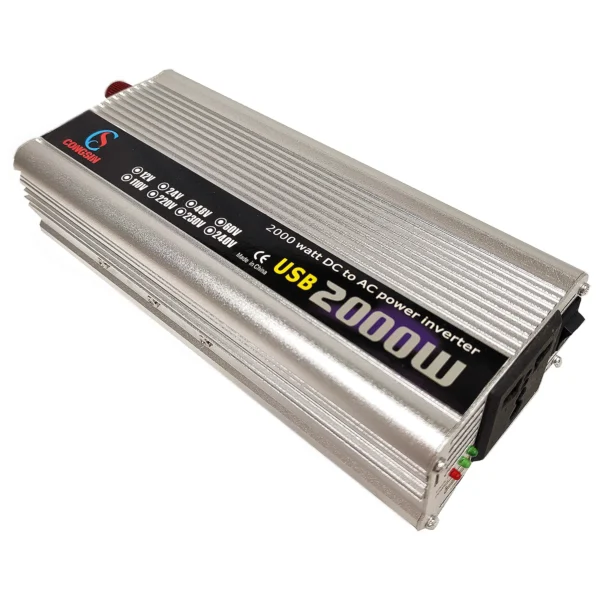 Quiet 2000W DC to AC Inverter for Cars & RVs – 12V/24V Input, Fuel-Free Power for Off-Grid Systems | Congsin EcoSilent - Image 6