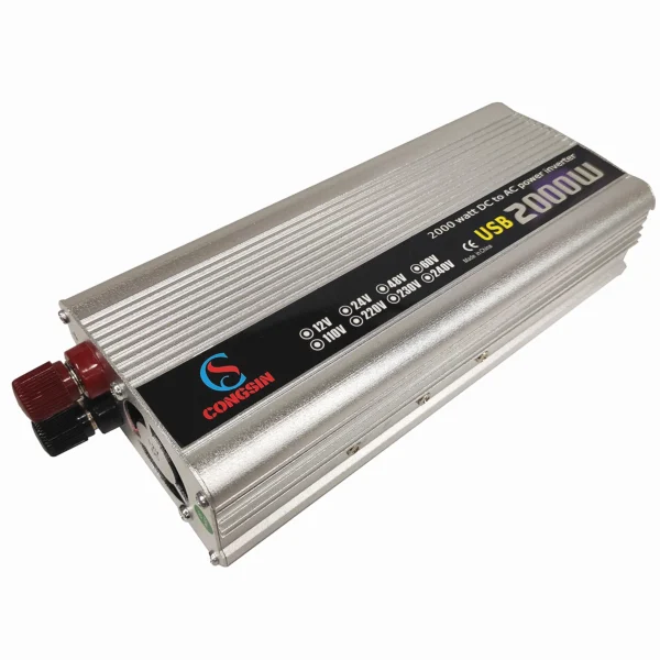 Quiet 2000W DC to AC Inverter for Cars & RVs – 12V/24V Input, Fuel-Free Power for Off-Grid Systems | Congsin EcoSilent - Image 7
