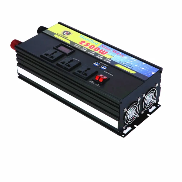 2500W Field-Grade Power Inverter by Congsin – Modified Sine Wave, LED Screen, DC to AC 110V for Solar & High-Output Battery Systems - Image 5