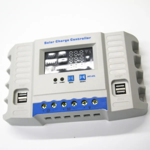 Congsin 10A PWM Solar Charge Controller with LCD Display & 4 USB Ports – 12V/24V Auto Switch for Off-Grid Solar Kits, RVs & Boats - Image 2