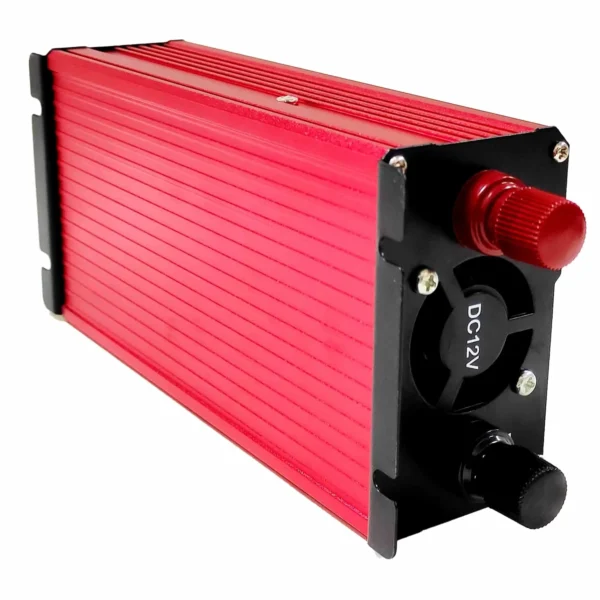 500W Red Modified Sine Wave Car Inverter – LCD Display + 4 USB Ports, 12V to AC 110V for Solar & Vehicle Device Charging | Congsin ChargeMaster - Image 7