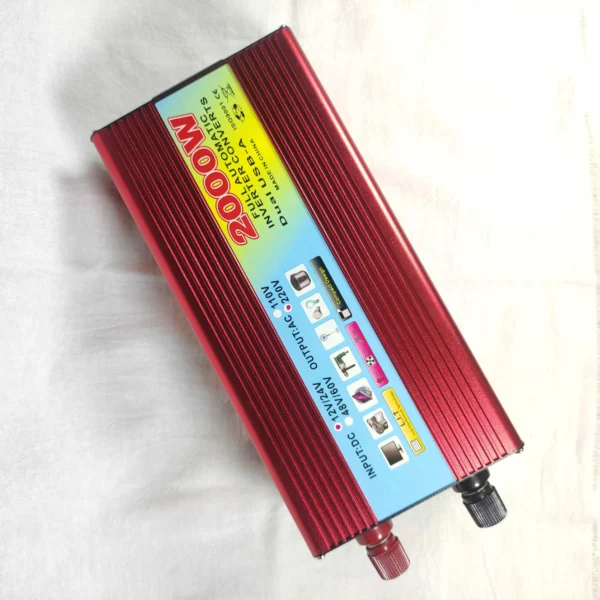 Congsin 2000W Dual Input DC to AC Inverter – 12V/24V/48V/60V Compatible, 950W Continuous Output for Tools & Backup Lighting - Image 4