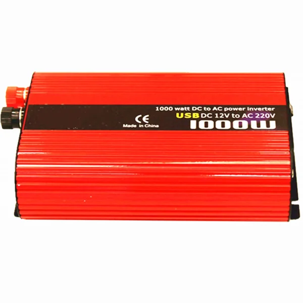 Congsin 1000W Off-Grid Power Inverter – DC 12V to AC 110V with Battery Clip & LCD Screen for Camping, Field Tools & Mobile Charging - Image 2