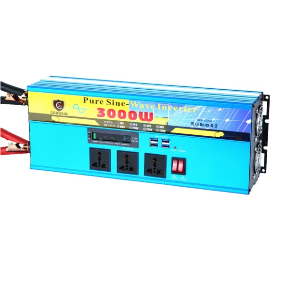 3000W Full-Power Pure Sine Inverter – Multi-Voltage DC to AC 110V for Field Work, Commercial Solar & Off-Grid Backup | Congsin - Image 5
