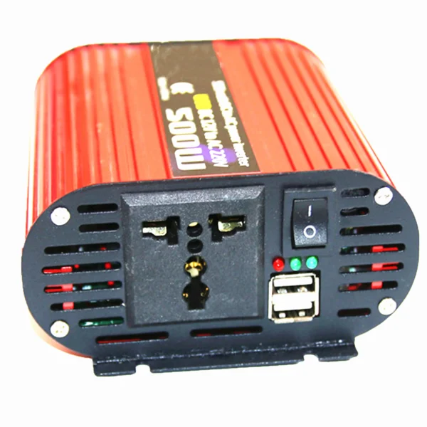 500W Portable DC to AC Power Inverter – Congsin 12V Battery Clip Model with LCD Display for Outdoor & Emergency Use - Image 4