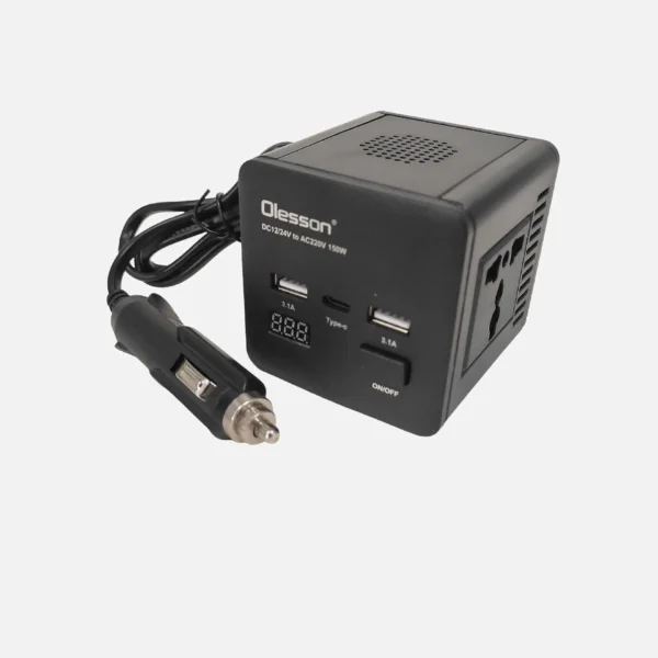 Power Up Anywhere with This 150W Dual Input Car Inverter – Lightweight, Type-C Enabled, DC 12V/24V to AC 110V | Congsin TravelMate - Image 3