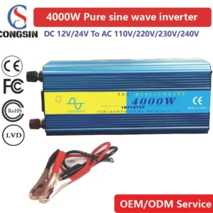 High-Performance 4000W Pure Sine Wave Inverter – Congsin Wide DC Input, 110V AC Output for Industrial-Grade Solar Power & Backup