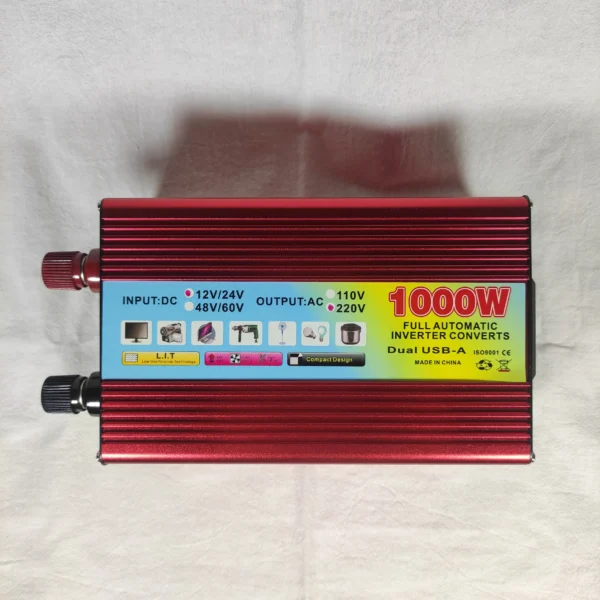 1000W New-Gen Off-Grid Inverter – Durable Build, Dual DC Input (12V–60V), AC 110V Output for Hybrid Power Applications | Congsin FieldCore - Image 4