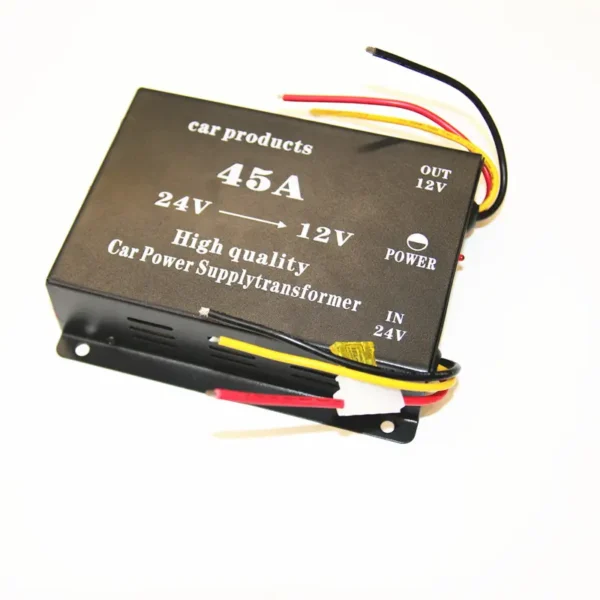 Congsin 45A DC to DC Converter – 24V to 12V Step-Down Power Module with Dual Fans for Vehicle & Solar Use - Image 2