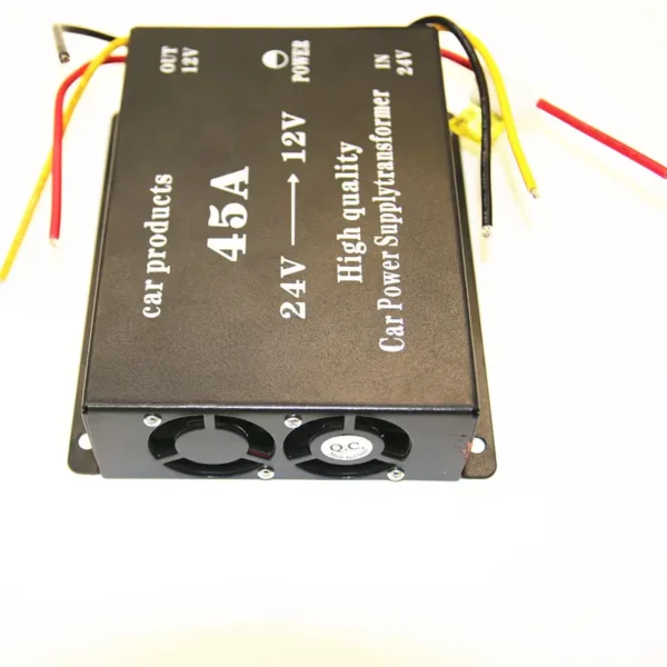 Congsin 45A DC to DC Converter – 24V to 12V Step-Down Power Module with Dual Fans for Vehicle & Solar Use - Image 4