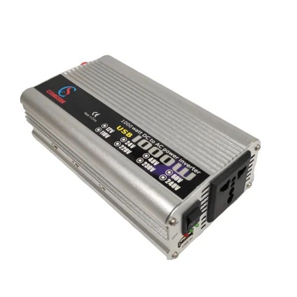 1000W Portable Modified Sine Wave Inverter – 12V/24V DC Input to AC 110V Output for Travel, Van Life & Off-Grid Power | Congsin NomadSeries - Image 5