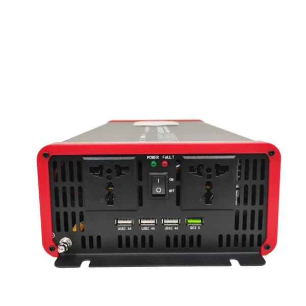 Congsin 2500W Pure Sine Wave Inverter – Rugged Housing, Smart LCD, High Surge Output for Off-Grid Cabins & Sensitive Electronics - Image 5