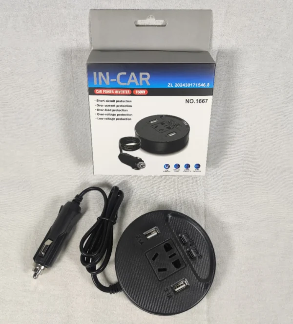 Stay Charged on the Move – 150W Ultra Compact Modified Sine Wave Inverter, 12V/24V DC to 110V AC for Vans & Vehicles | Congsin MobileEdge - Image 4