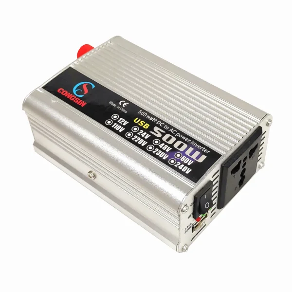 500W Multi-Voltage Car Power Inverter – 12V to 110V AC for Travel, Power Stations & Global Off-Grid Needs | Congsin WorldFlex - Image 6