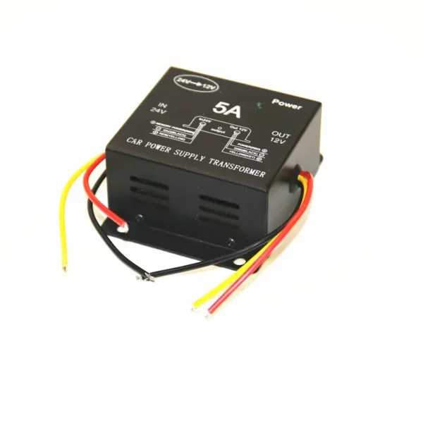 5A 24V to 12V Step-Down Converter – 60W Power Module with Dual Fans for Automotive & Solar Applications - Image 4