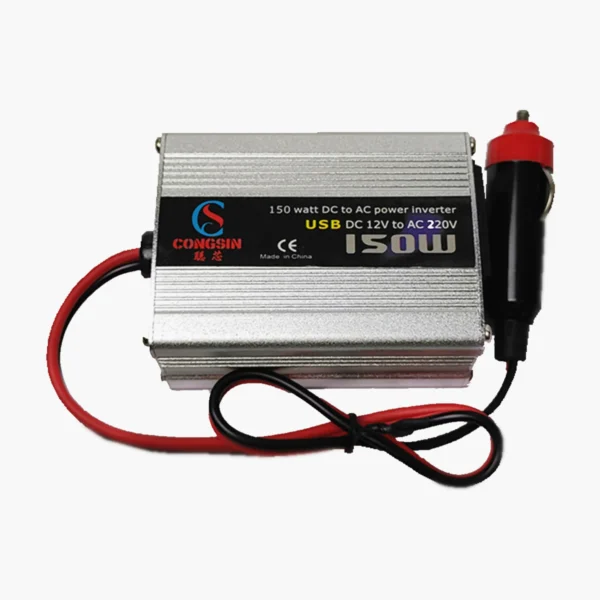 150W Compact Silver Car Inverter – Designed for Low-Power DC to AC 110V Conversion | Congsin Essential Series - Image 6