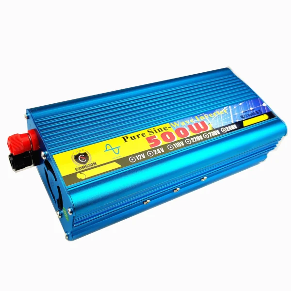 Congsin 500W Pure Sine Wave Inverter – 12V/24V/48V/60V DC to 110V AC with High Efficiency for Off-Grid Homes & OEM Solar Systems - Image 4