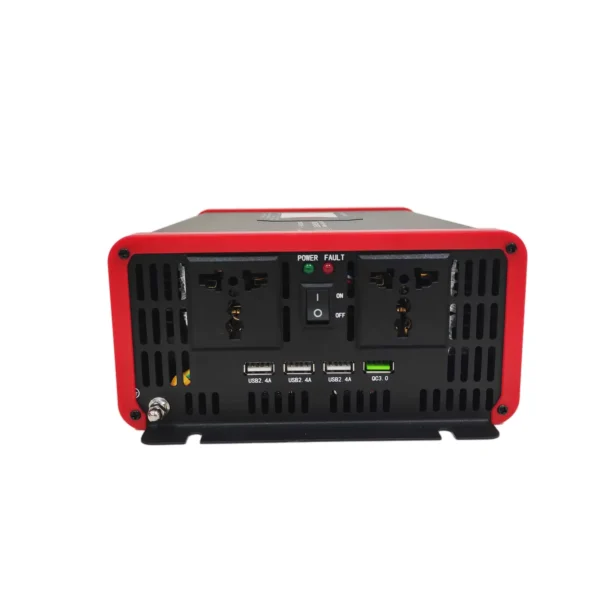 1500W Smart Display Pure Sine Inverter – Congsin Dual-Tone Casing, Laptop & CPAP Safe, for Solar RVs & Emergency Power Supply - Image 6