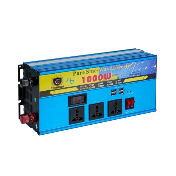 Mid-Power 1000W Pure Sine Wave Inverter – Wide DC Input Range, 110V Output for RVs, Solar Stations & Mobile Work Tools | Congsin - Image 2