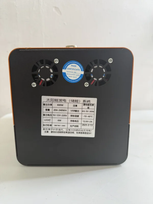 Congsin 600W Solar Generator – 40A Lithium Battery with Multi-Interface Output for Upgraded Off-Grid Travel & Remote Living - Image 2