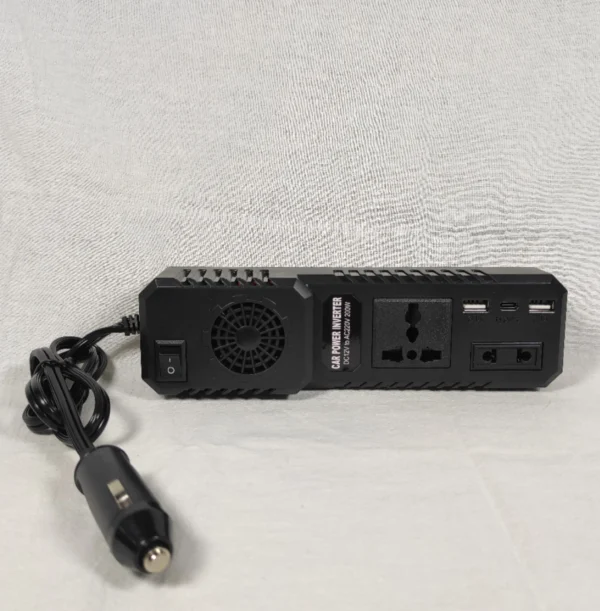 200W Road-Ready Car Power Inverter – Dual 12V/24V Input, Switch Controlled, Compact Design for On-the-Go AC 110V | Congsin SmartLine - Image 4