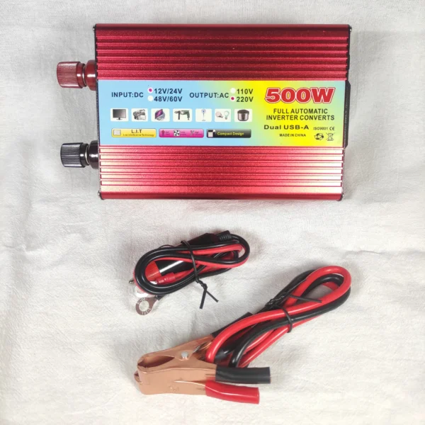 500W Dual Input Modified Sine Wave Inverter – New Ventilation Casing, 12V–60V DC to 110V AC for RV & Energy Storage Use | Congsin AirFlow Series - Image 4