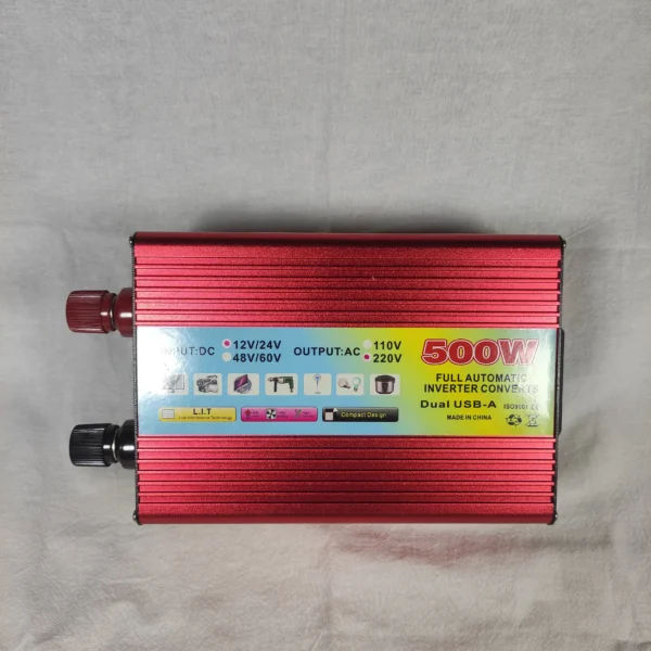 500W Dual Input Modified Sine Wave Inverter – New Ventilation Casing, 12V–60V DC to 110V AC for RV & Energy Storage Use | Congsin AirFlow Series - Image 2