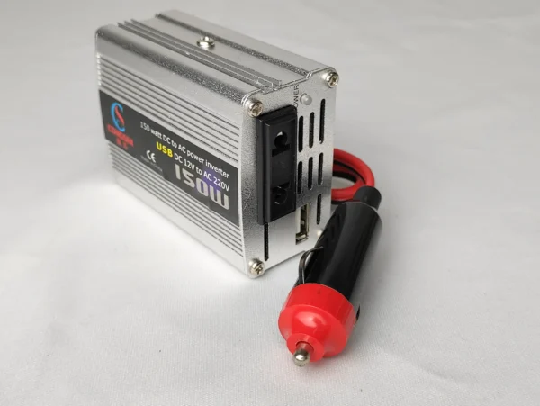 150W Compact Silver Car Inverter – Designed for Low-Power DC to AC 110V Conversion | Congsin Essential Series - Image 7