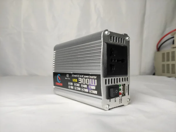 Heavy-Duty 300W Silver Modified Sine Wave Inverter – 12V to 110V AC Power for Mobile Workspaces & Tool Vans | Congsin WorkPro - Image 7