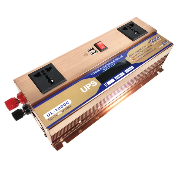 2000W Modified Sine Wave Inverter by Congsin – LCD Display, Battery Clip & Dual Universal Ports for Off-Grid Kits & Mobile Energy Hubs - Image 2