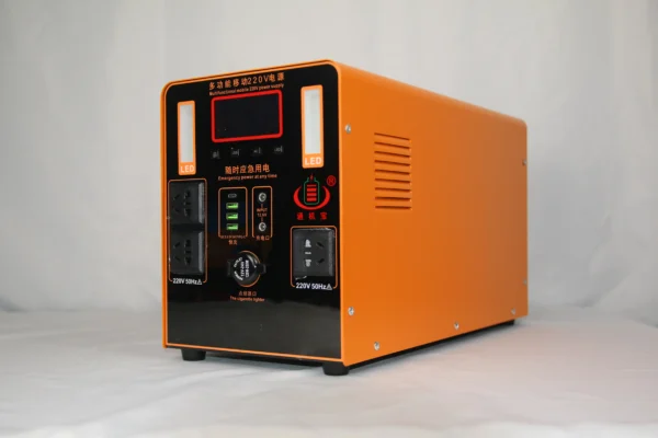 Robust 1200W Congsin Solar Generator – 120A Lithium Battery + Smart Color LCD for Emergency Backup, RVs & Outdoor Projects - Image 4