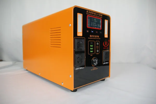 Portable 1000W Solar Generator by Congsin – 80A Lithium Battery with Pure Sine AC Output & Color Screen for Camping & Mobile Power - Image 3