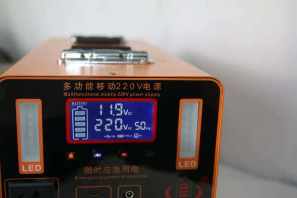 Power On-the-Go with the Congsin 1200W Solar Generator – 60A Lithium Battery, Pure Sine Wave & LCD Display for Camping & Off-Grid Backup - Image 2
