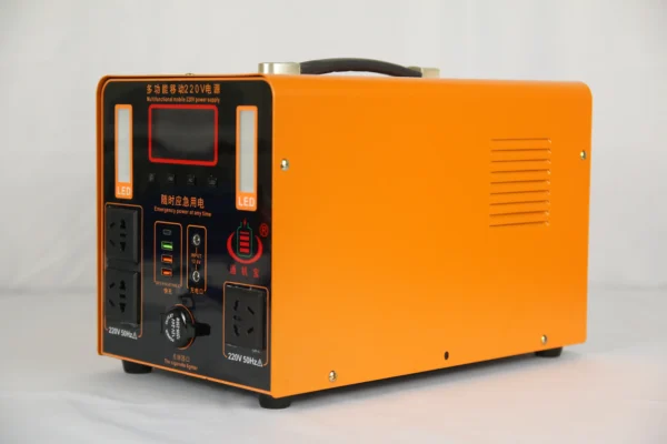 Congsin 1200W Portable Solar Generator – 80A Lithium Battery + Pure Sine Inverter with Color LCD for RV, Backup & Outdoor Power - Image 4