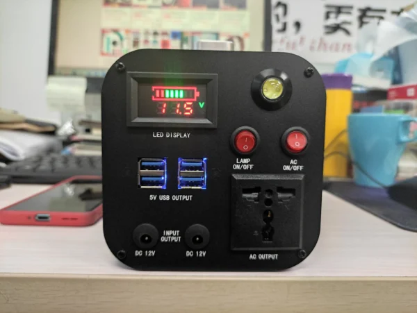 Congsin 300W Portable Power Station – Pure Sine Inverter + 20A Ternary Lithium Battery with Full-Color Display for Multi-Use Scenarios - Image 4