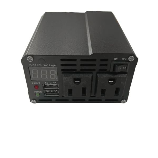 300W Modified Sine Wave Inverter with Dual US Sockets – 12V DC to AC 110V Car Converter for Laptops & Appliances | Congsin HeatGuard Series - Image 3