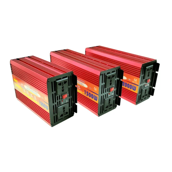 Congsin 1000W Red Casing Modified Sine Inverter – DC 12V to AC 110V for Home Backup, Basic Solar Kits & Portable Off-Grid Use - Image 2