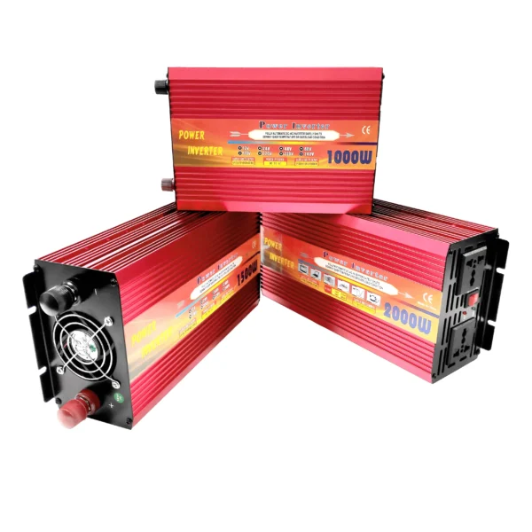 Congsin 1000W Red Casing Modified Sine Inverter – DC 12V to AC 110V for Home Backup, Basic Solar Kits & Portable Off-Grid Use - Image 3