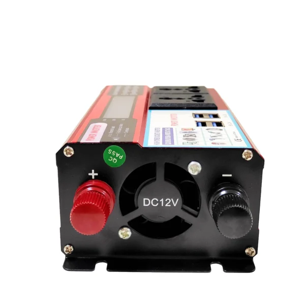 Field-Ready 300W Red Car Inverter – DC 12V to AC 110V for Technicians, Charging Fleets & Mobile Stations | Congsin ProCharge Series - Image 7