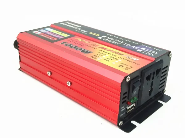 1000W Multi-Voltage Inverter – Dual Input (12V/24V/48V/60V) DC to 110V AC for Off-Grid RV & Solar Banks | Congsin PowerFlex - Image 3